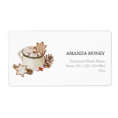 Gezellige vakantiewensen etiket (Voorkant)