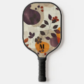 Gezellige val verlaat moderne monogram pickleball paddle (Voorkant)