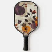 Gezellige val verlaat moderne monogram pickleball paddle (Achterkant)