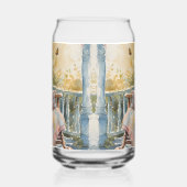 Gezellige veranda met quilt en limonade charme blikvorm glas (Links)