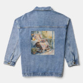 Gezellige veranda met quilt en limonade charme denim jacket (Achterkant)