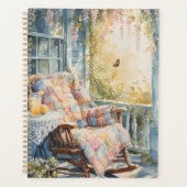 Gezellige veranda met quilt en limonade charme planner (Voorkant)