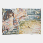 Gezellige veranda met quilt en limonade charme theedoek (Horizontaal)