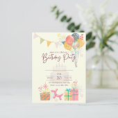 Gezellige verjaardag Kaart (Staand voorkant)