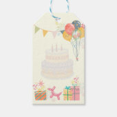 Gezellige verjaardag Kaart Cadeaulabel (Voorkant)