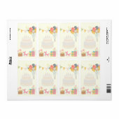 Gezellige verjaardag Kaart Etiket (Full Sheet)