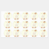 Gezellige verjaardag Kaart Labels (Vel)