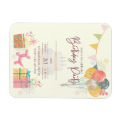 Gezellige verjaardag Kaart Magneet (Horizontaal)