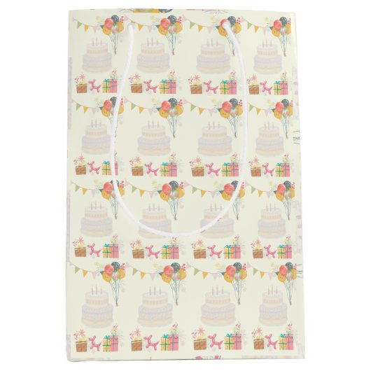 Gezellige verjaardag Kaart Medium Cadeauzakje (Voorkant)