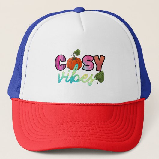Gezellige Vibes Trucker Pet (Voorkant)