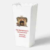 Gezellige Victoriaans open haard kerst bedankt Bedankdoosjes (Voorkant)