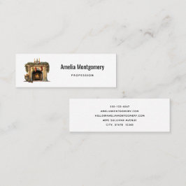 Gezellige Victoriaans open haard kerst Mini Visitekaartje