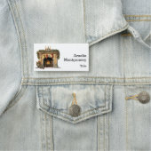 Gezellige Victoriaans open haard kerst Naamplaatje (In situ)