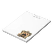 Gezellige Victoriaans open haard kerst Notitieblok (Linkerzijde)