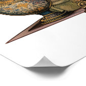 Gezellige Victoriaans open haard kerst Poster (Hoek)