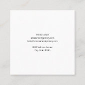 Gezellige Victoriaans open haard kerst Vierkante Visitekaartje (Achterkant)