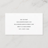 Gezellige Victoriaans open haard kerst Visitekaartje (Achterkant)