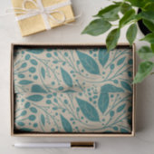 Gezellige Vintage Christmas Bliss Blue Tissuepapier (Geschenk)