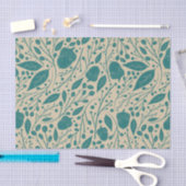 Gezellige Vintage Christmas Bliss Blue Tissuepapier (Craft)