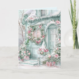 Gezellige Vintage Kerst Kaart