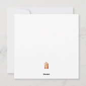 Gezellige vintage kerstboom feestdagenkaart (Achterkant)