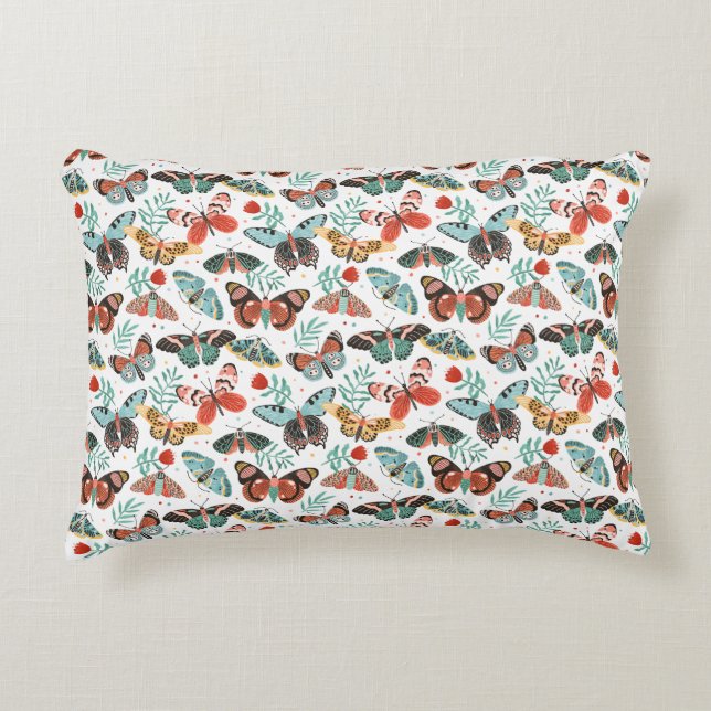 Gezellige vlinder sherpa deken accent kussen (Voorkant)