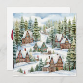 Gezellige vrolijke kerst Kaart (Voorkant / Achterkant)