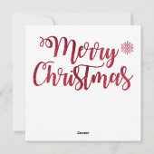 Gezellige vrolijke kerst Kaart (Achterkant)