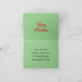 Gezellige Vrolijke Kerstmis - Afro-Amerikaanse Ker Kaart (Binnen)