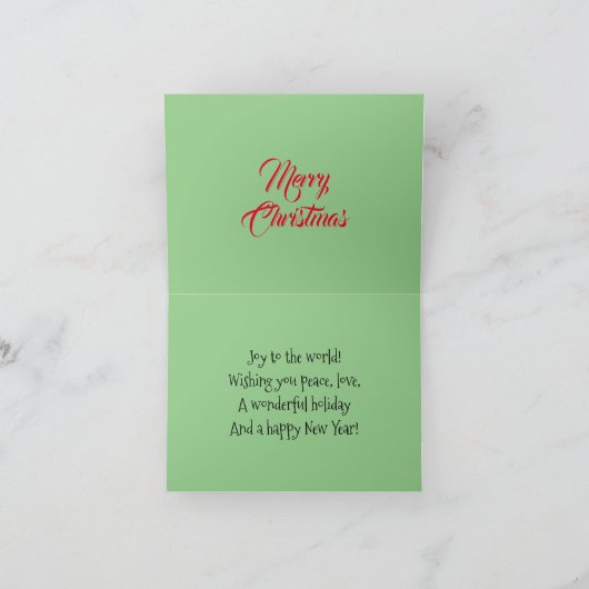 Gezellige Vrolijke Kerstmis - Afro-Amerikaanse Ker Kaart (Binnen)