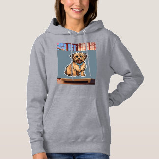 Gezellige Vrouwen Hoodie met Schattige Dog Design"