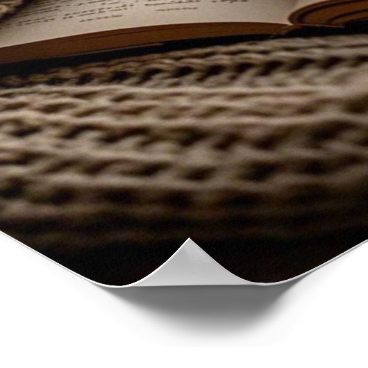 Gezellige warme avond kaarsen en deken poster (Hoek)