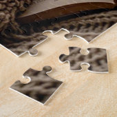 Gezellige warme avondkaarsen en deken legpuzzel (Zijkant)