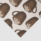 Gezellige warme cacao grillige marshmallow vakanti tissuepapier (Detail)