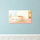 Gezellige warmte canvas afdruk (Insitu (Houten vloer))
