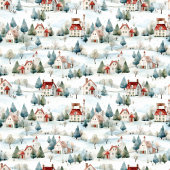 Gezellige waterverf feestelijke kerstdorpsdeken fleece deken