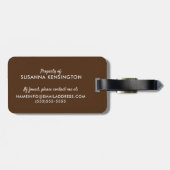 Gezellige Waterverf Red Fox in Natuur Bagagelabel (Achterkant horizontaal)