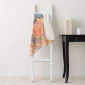 Gezellige Waterverf Vlinder & Bloemen Sherpa Deken (In situ)