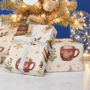 Gezellige Waterverf Warme Chocolade Boeken Hulst K Cadeaupapier
