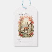Gezellige wensen hert cadeaulabel (Voorkant)