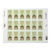 Gezellige wensen Holiday Gift Labels (Full Sheet)