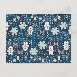 Gezellige Whimsical Kerst Kussenhoes Briefkaart