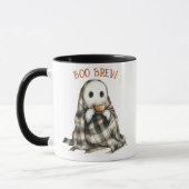 Gezellige White Ghost Boo Brew Halloween Koffie Mok (Links)