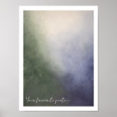 Gezellige winter abstracte schilderij moody muur k poster (Voorkant)
