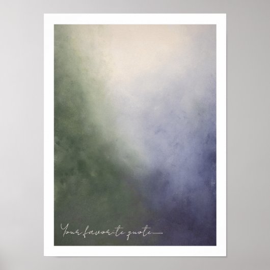 Gezellige winter abstracte schilderij moody muur k poster (Voorkant)