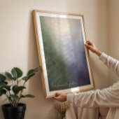 Gezellige winter abstracte schilderij moody muur k poster