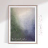 Gezellige winter abstracte schilderij moody muur k poster