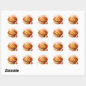 Gezellige Winter Appeltaart Cottagecore Sticker (Vel)