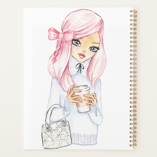 gezellige winter blogger meisje planner en kalende (Achterkant)