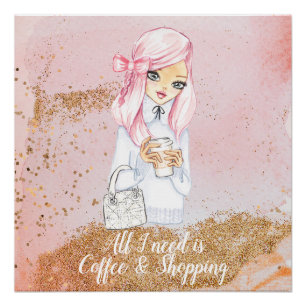 Gezellige Winter Blogger Meisje Planner poster Pri